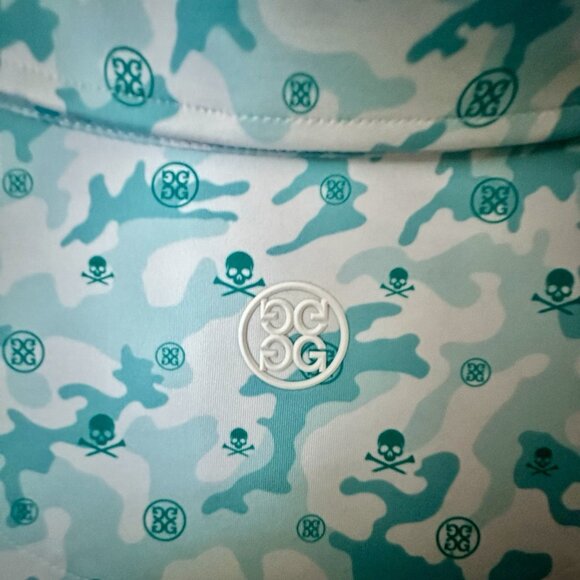 New G/Fore Men's Mapped Icon Camo Tech Jersey Golf Polo - Monsoon Size XL *READ* - Picture 6 of 7